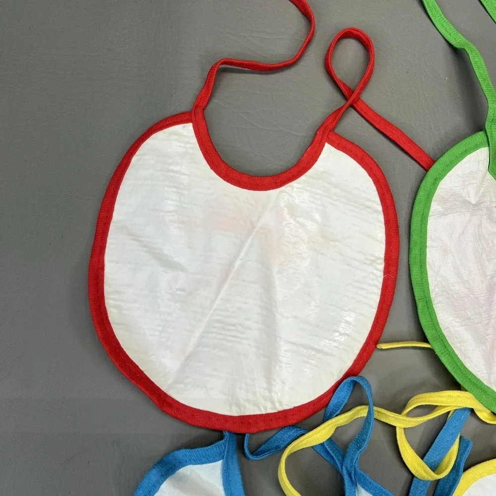 Playskool Baby Bibs for infants I love My Mommy & Daddy Lot of 4 Vintage